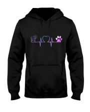 Vodka Dog Heartbeat Hooded Sweatshirt front
