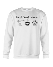 Yoga Coffee and Dogs Crewneck Sweatshirt thumbnail
