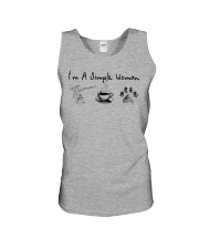 Yoga Coffee and Dogs Unisex Tank thumbnail