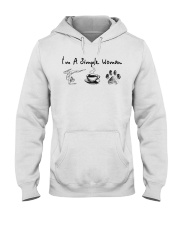 Yoga Coffee and Dogs Hooded Sweatshirt front