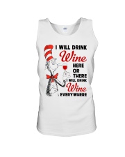 I Will Drink Wine Everywhere Unisex Tank thumbnail