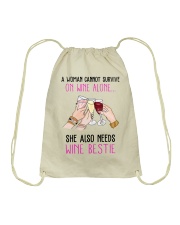 Wine Bestie Drawstring Bag thumbnail