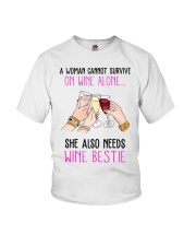 Wine Bestie Youth T-Shirt thumbnail