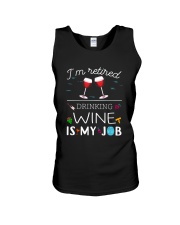 Drinking Wine is My Job Unisex Tank thumbnail