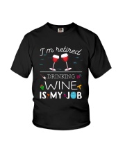Drinking Wine is My Job Youth T-Shirt thumbnail