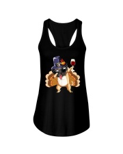 Wine And Dog Ladies Flowy Tank thumbnail