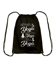 I'm Either Practising Yoga Drawstring Bag thumbnail