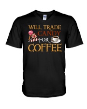 Will Trade Candy For Coffee V-Neck T-Shirt thumbnail