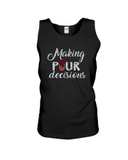 Wine Making Pour Decisions Unisex Tank thumbnail