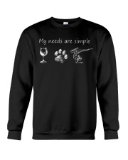 My Needs Are Simple Yoga Crewneck Sweatshirt thumbnail
