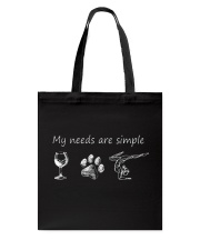 My Needs Are Simple Yoga Tote Bag thumbnail