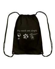 My Needs Are Simple Yoga Drawstring Bag thumbnail