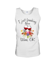 I Just Freaking Love Wine Unisex Tank thumbnail