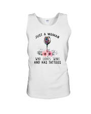 Love Wine and Has Tattoos Unisex Tank thumbnail
