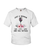 Love Wine and Has Tattoos Youth T-Shirt thumbnail