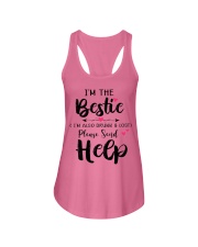 Wine Bestie Helf Ladies Flowy Tank front
