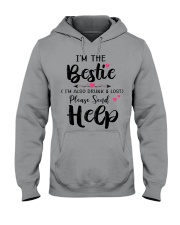 Wine Bestie Helf Hooded Sweatshirt thumbnail