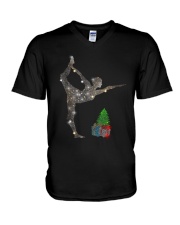 Yoga Christmas V-Neck T-Shirt thumbnail