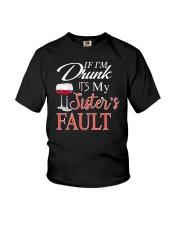 Wine If I'm Drunk Youth T-Shirt thumbnail
