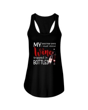Wine My Doctor Says Ladies Flowy Tank thumbnail
