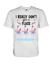 Wine I Really Don't Give A Flock V-Neck T-Shirt thumbnail