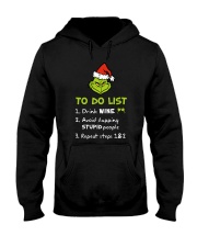 Wine To Do List Hooded Sweatshirt front