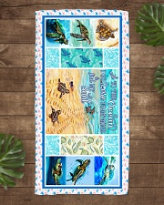 Turtle - To The Ocean - Beach Towel Beach Towel aos-towelbeach-vertical-front-lifestyle-1
