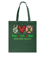 Peace Love Hope - Mental Awareness Tote Bag tile