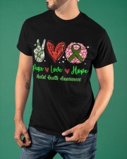 Peace Love Hope - Mental Awareness Classic T-Shirt apparel-classic-tshirt-lifestyle-front-88