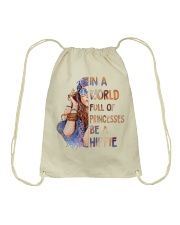 In A World Full Of Princesses Be A Hippie Drawstring Bag tile