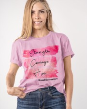Strength - Courage - Hope -Breast Cancer Classic T-Shirt apparel-classic-tshirt-lifestyle-front-100