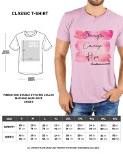 Strength - Courage - Hope -Breast Cancer Classic T-Shirt custom-t-shirts-classic-lifestyle-front-198