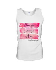 Strength - Courage - Hope -Breast Cancer Unisex Tank tile