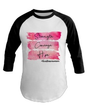 Strength - Courage - Hope -Breast Cancer Baseball Tee tile