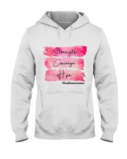 Strength - Courage - Hope -Breast Cancer Hooded Sweatshirt tile