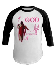 God Will Bring You Through It - Breast Cancer Baseball Tee tile