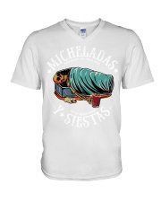 Y Siestas V-Neck T-Shirt tile