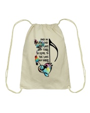 And In The End Drawstring Bag tile
