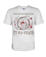 Hello Darkness V-Neck T-Shirt tile