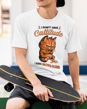 I Don't Have Cattitude - Multiple Sclerosis Classic T-Shirt apparel-classic-tshirt-lifestyle-front-65