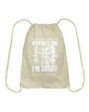 If I've Ever Offended Drawstring Bag tile