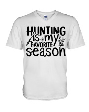 Hunting Is My Favorite Season V-Neck T-Shirt tile