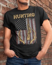 American flag Hunter T-Shirt Classic T-Shirt apparel-classic-tshirt-lifestyle-26