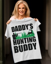 DADDY'S HUNTING BUDDY Classic T-Shirt apparel-classic-tshirt-lifestyle-front-118