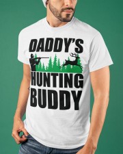 DADDY'S HUNTING BUDDY Classic T-Shirt apparel-classic-tshirt-lifestyle-front-87