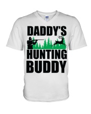 DADDY'S HUNTING BUDDY V-Neck T-Shirt tile