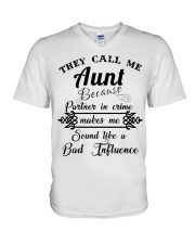 Aunt's Day 26 July V-Neck T-Shirt thumbnail