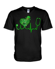 Irish Nurse St Patricks Day V-Neck T-Shirt tile