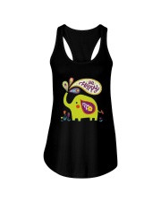 Be Happy Ladies Flowy Tank tile