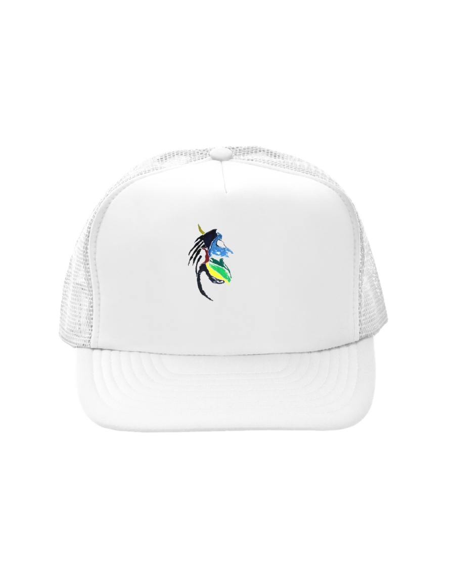 Vintage Safari Lion Skull Trucker Hat